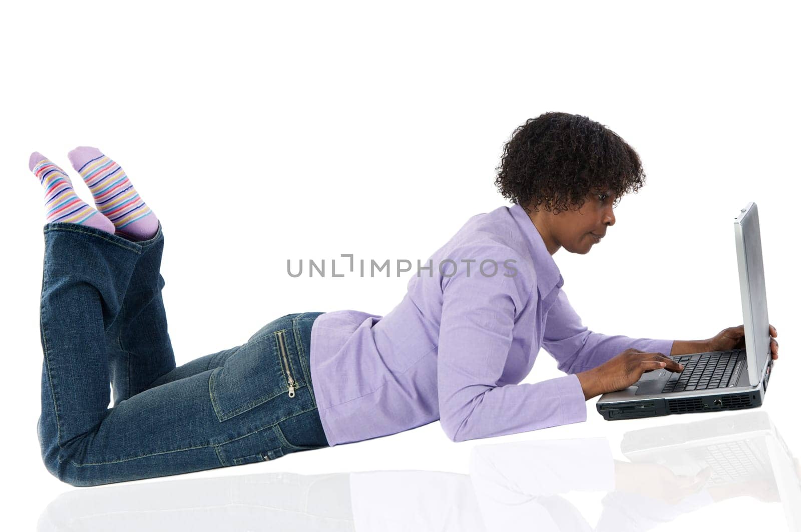 woman with computer
