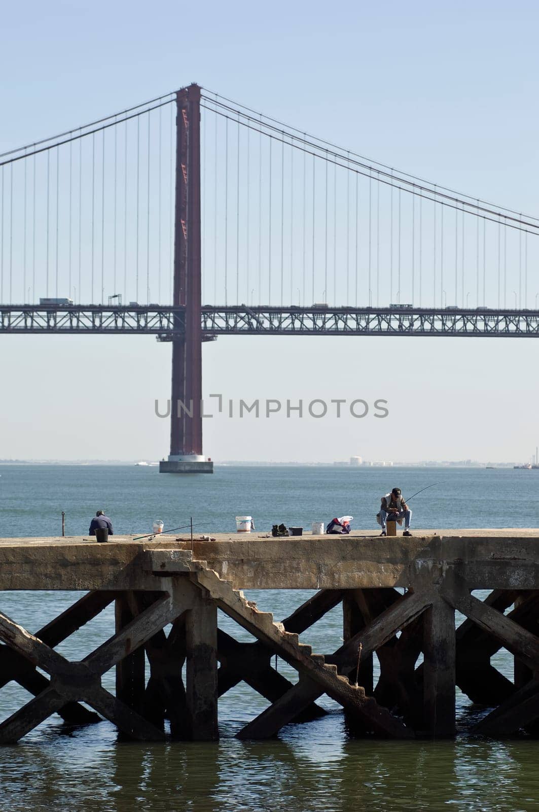 Fishing in Tagus River