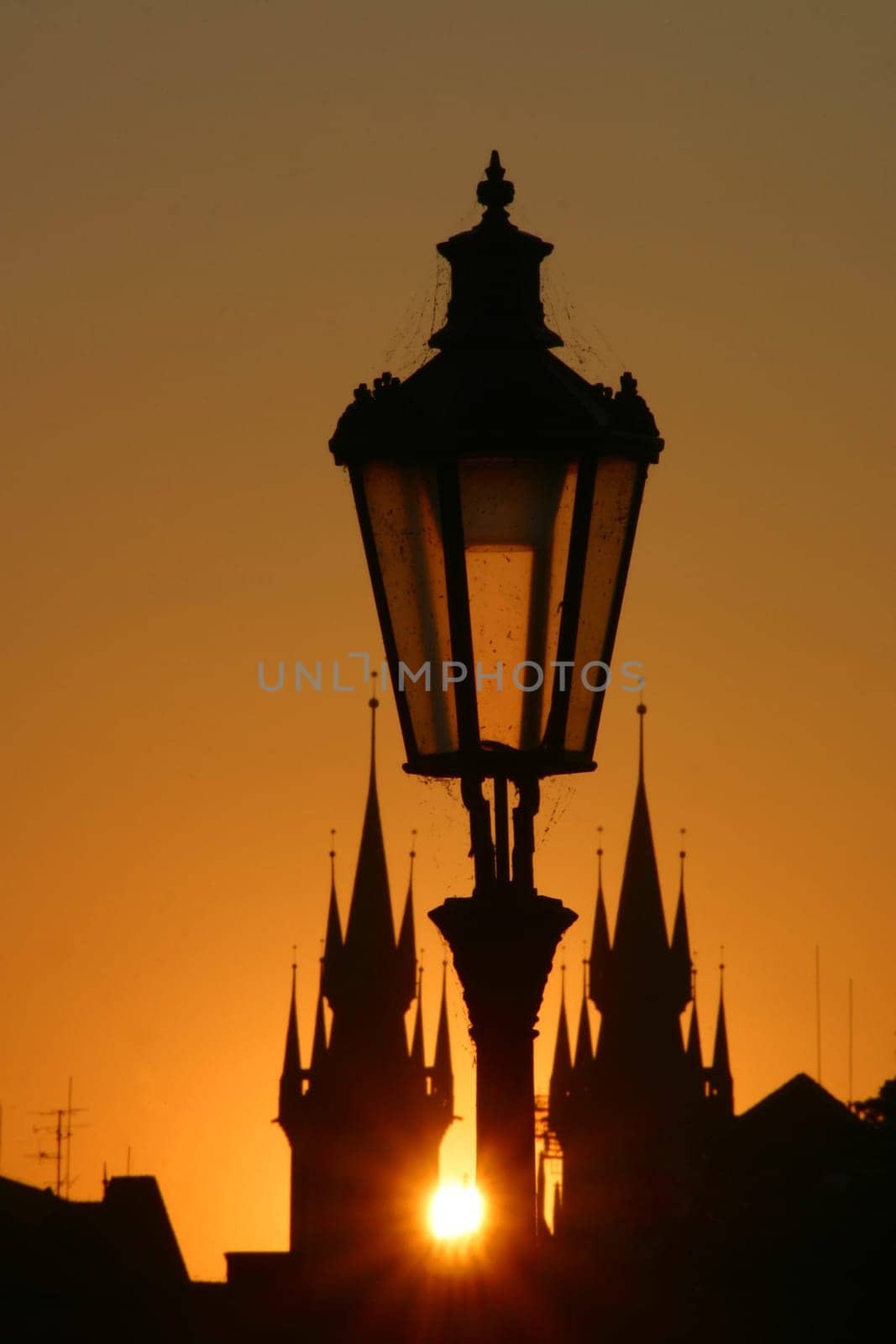 Sunrise over Prague