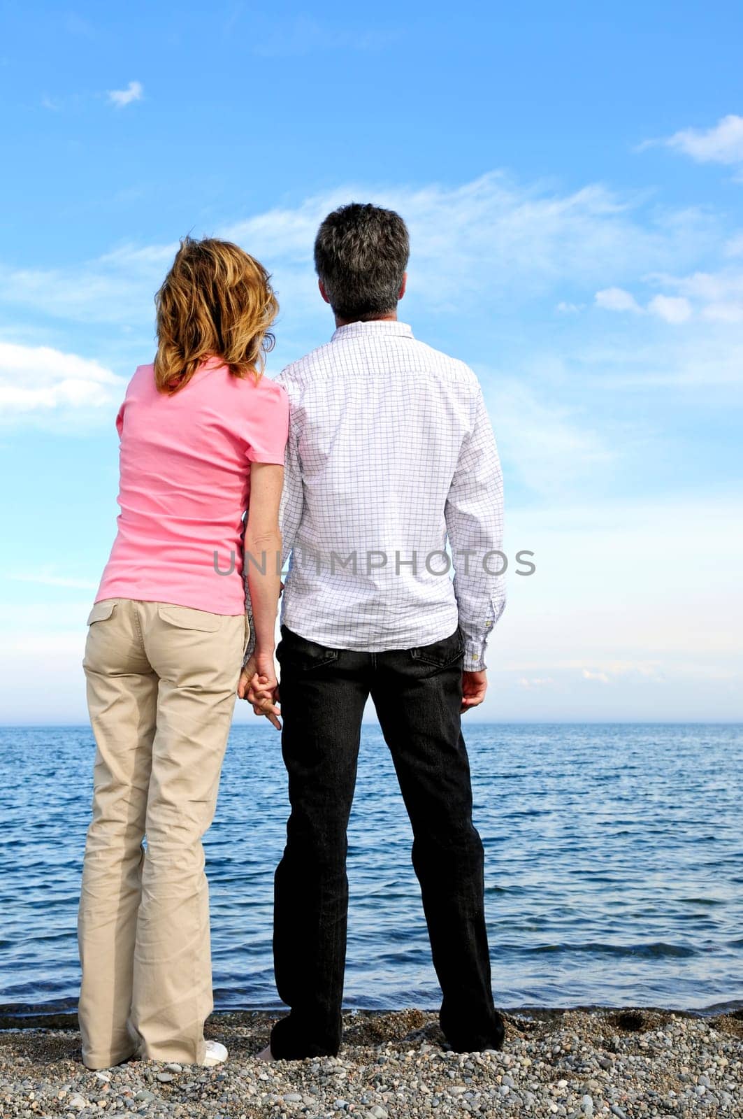 Mature romantic couple