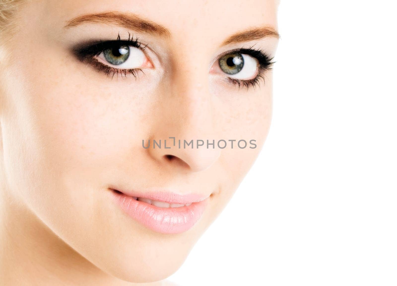 Close-up of beautiful woman