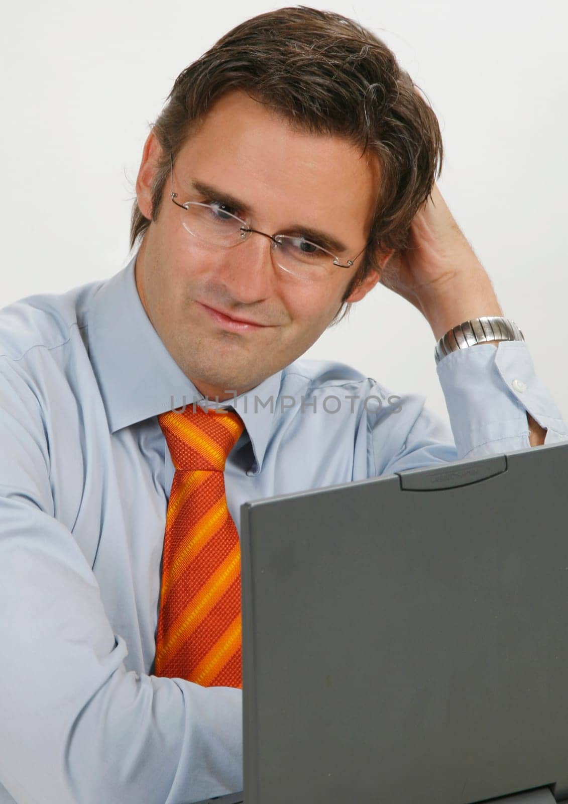 Man in office