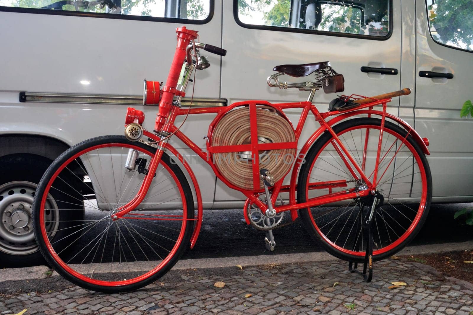 old firefighter's bike,seen at the Velocipediade 2008 in Berlin