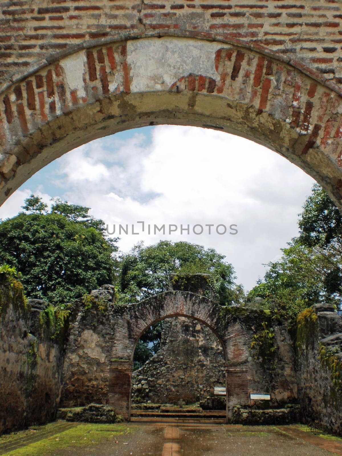 Ruins of a church in Costa Rica