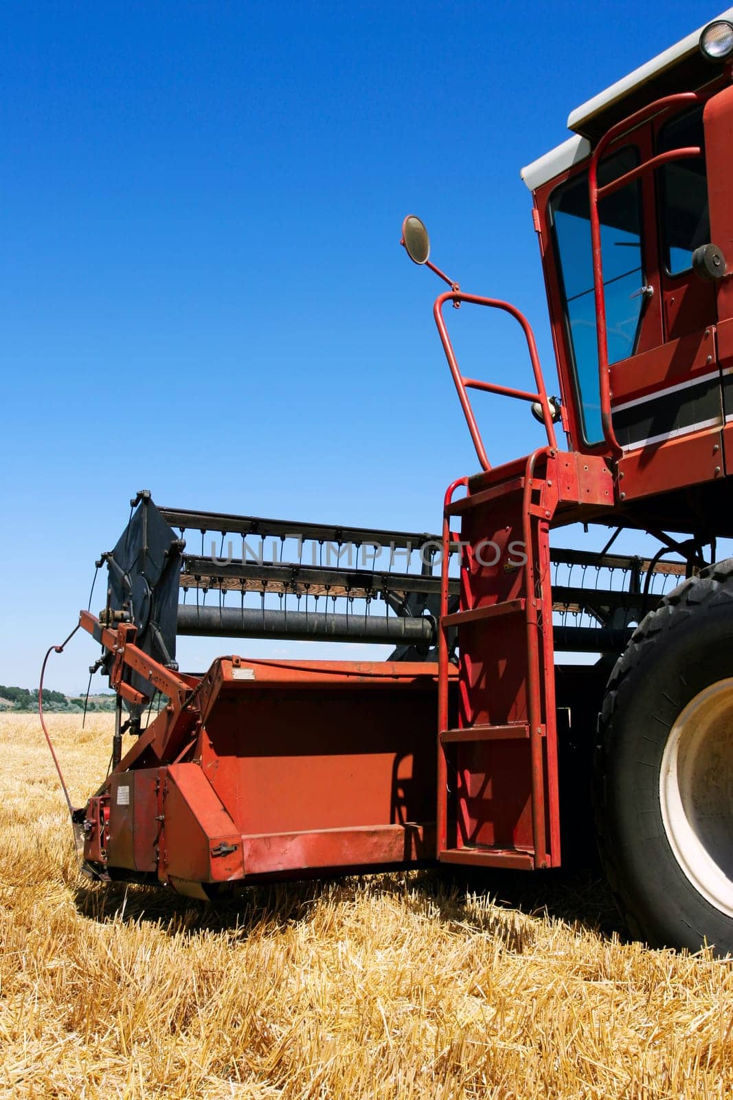 combine on field