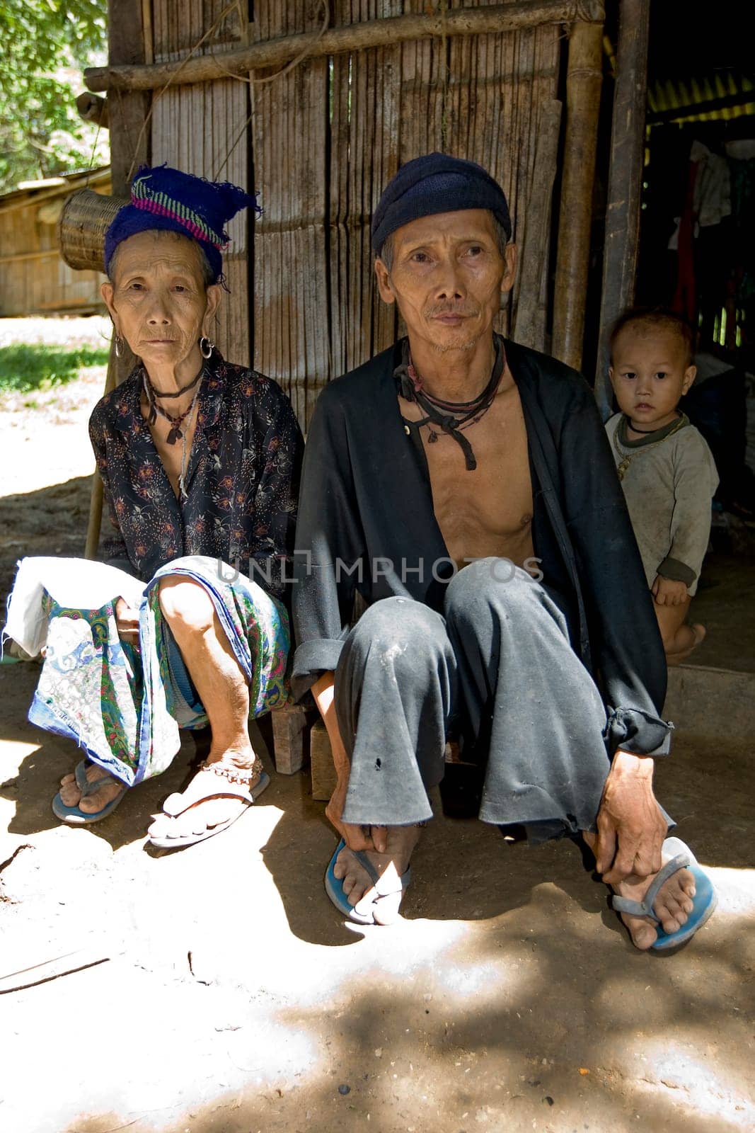 Old man and woman,Hmong,Laos