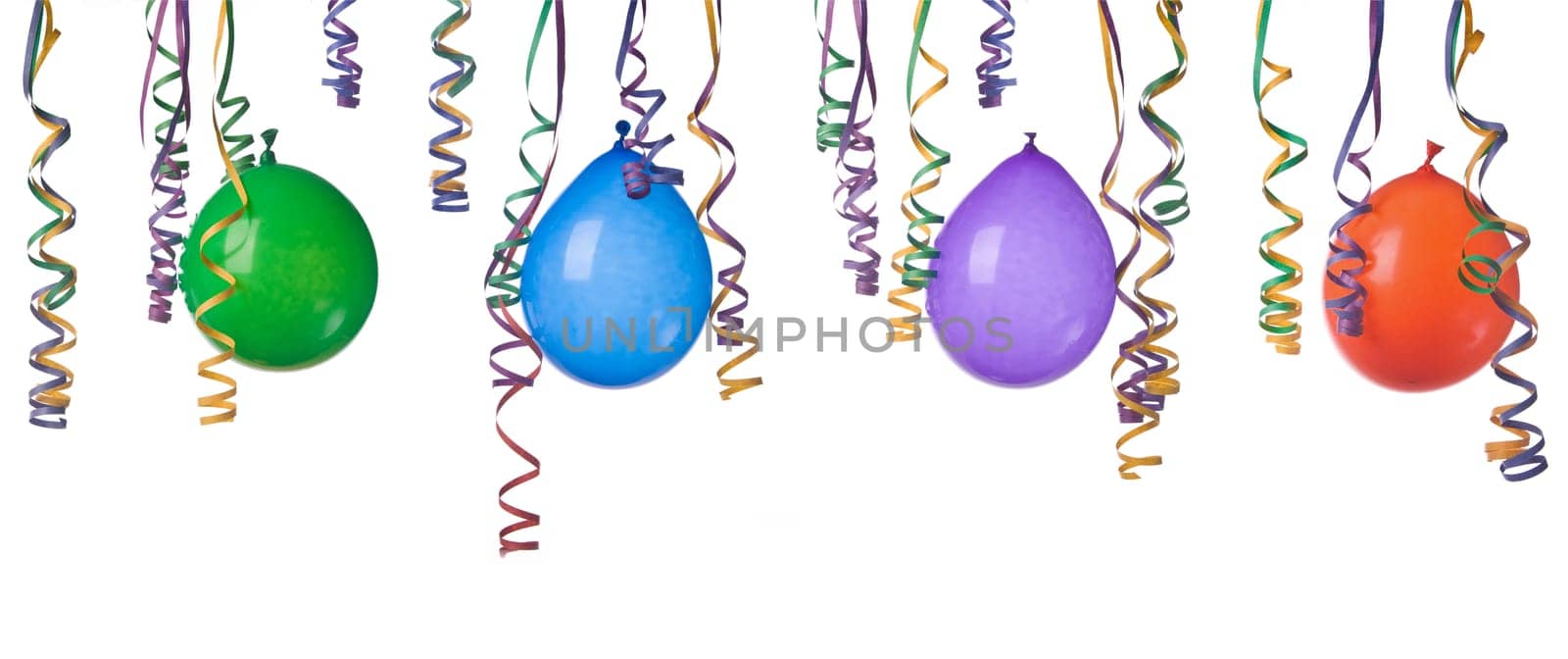 balloons and confetti