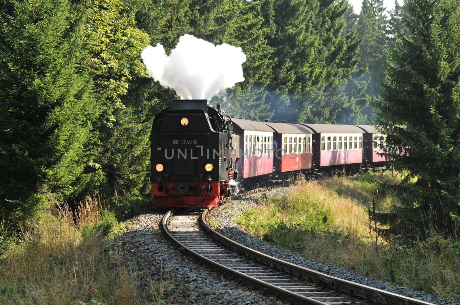 Under steam