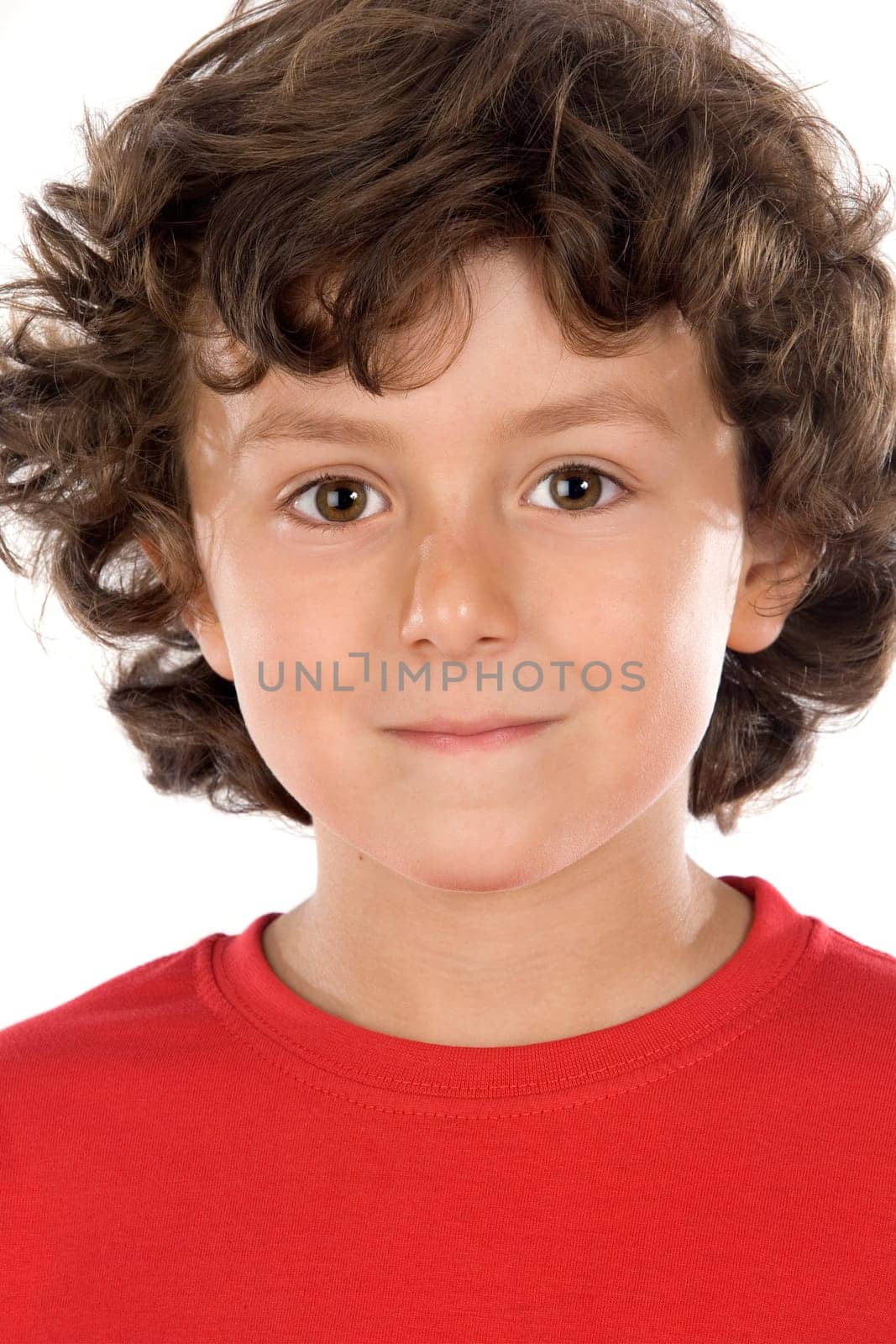 Handsome boy with red shirt