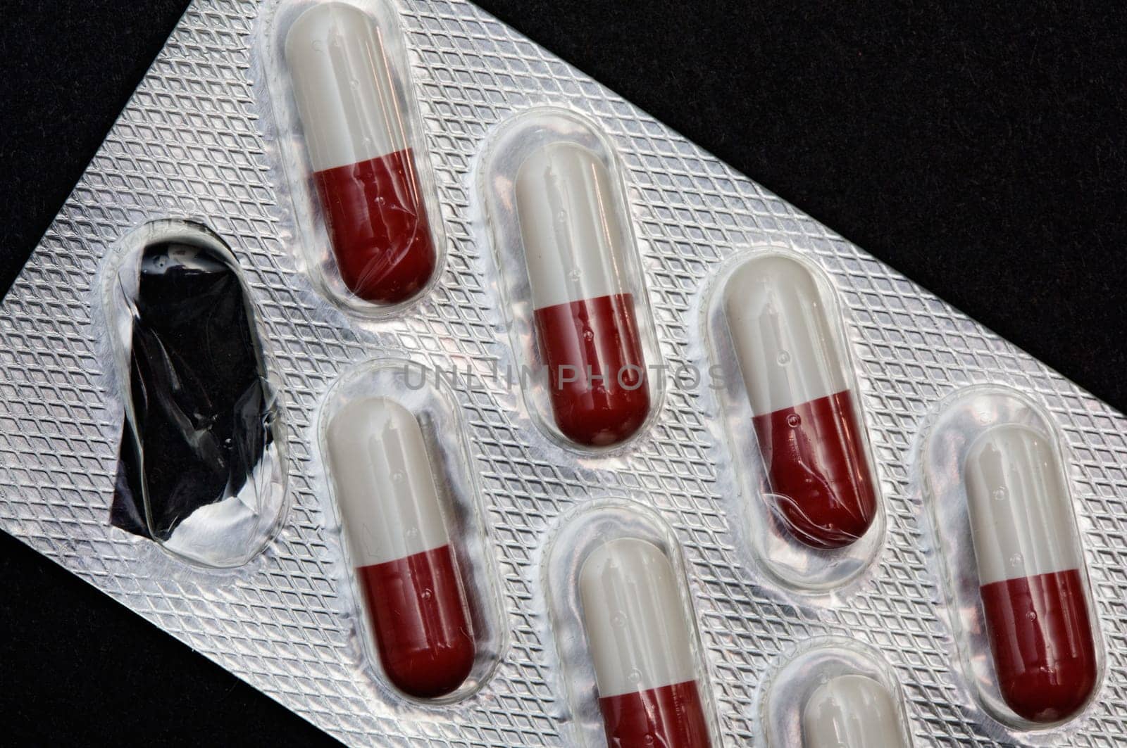 Pills in plastic container