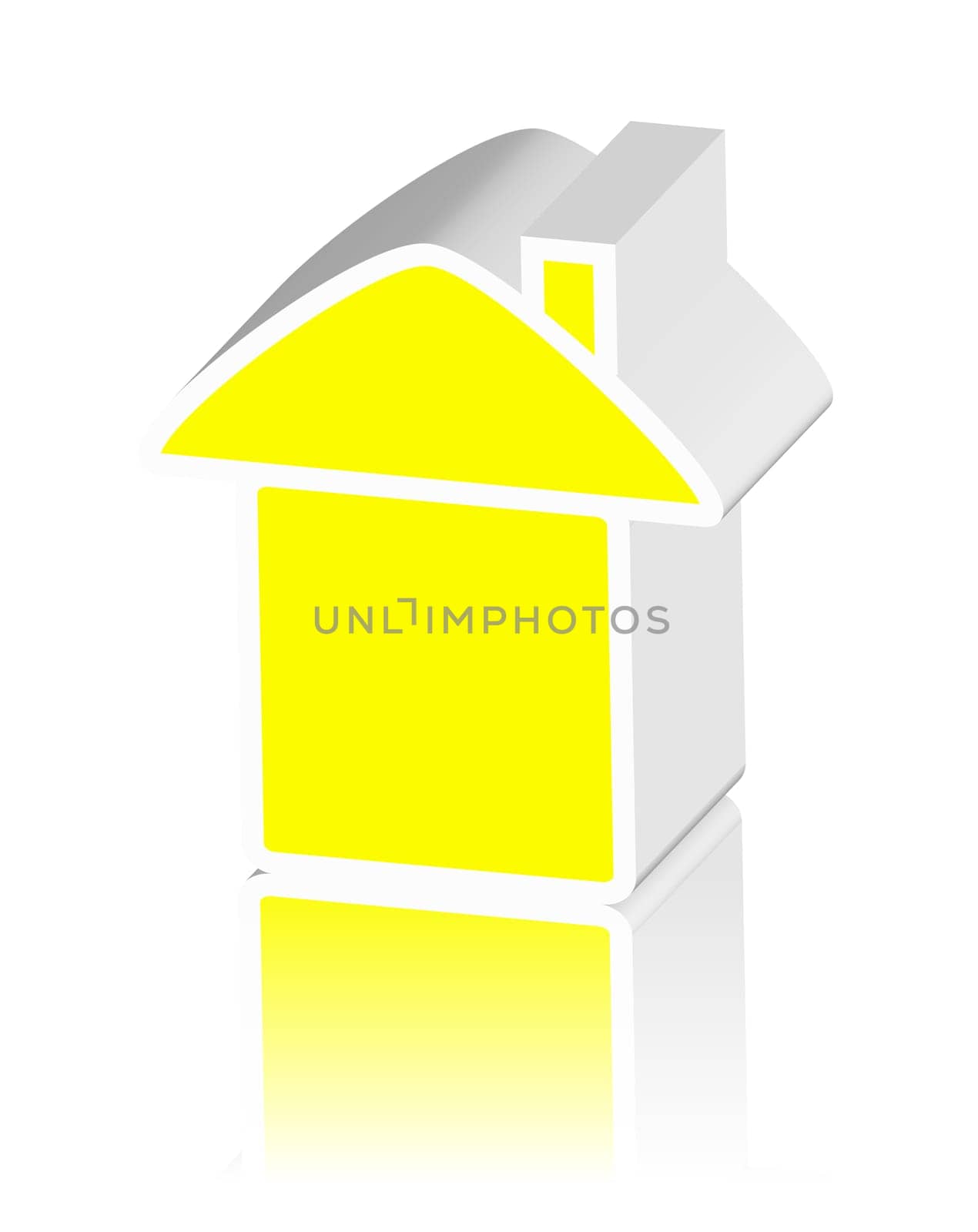yellow logo of house