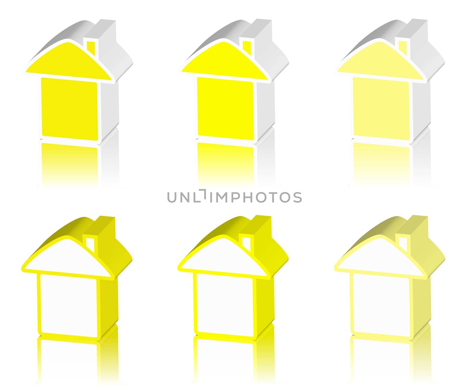yellow logo of house