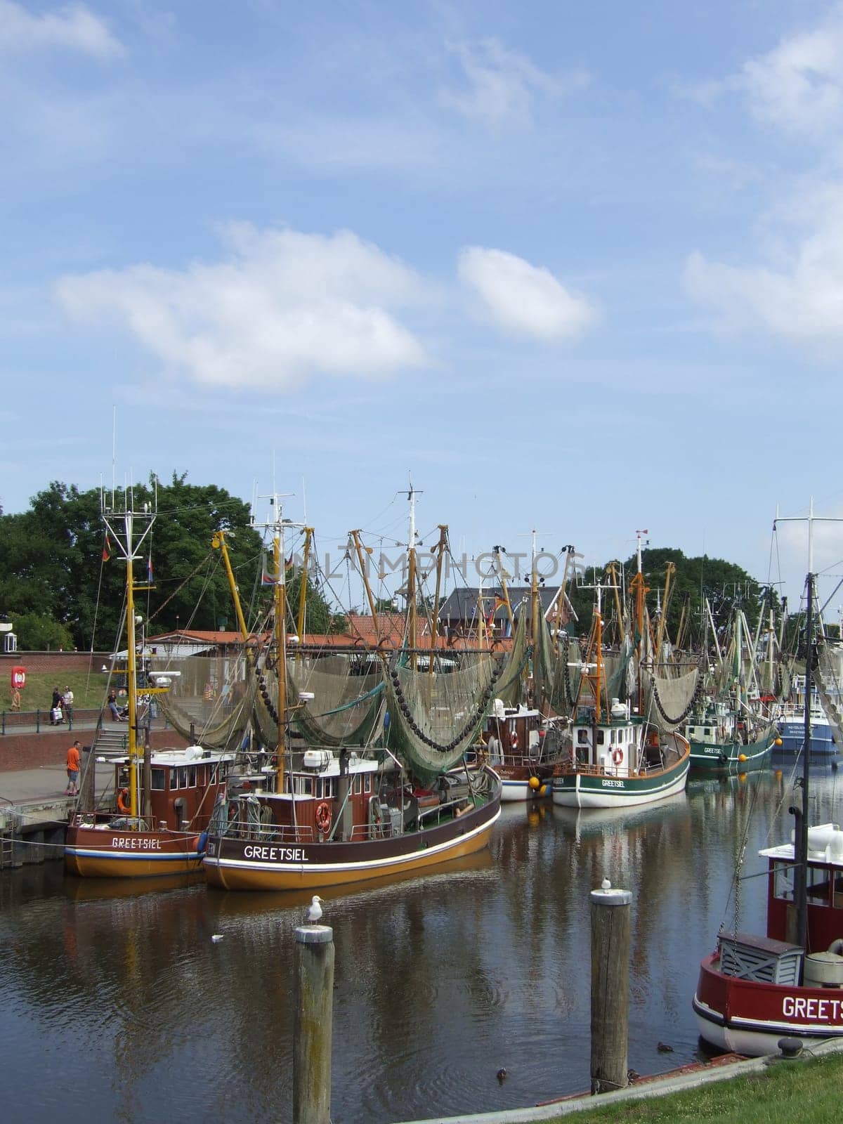 Cutter harbour in Greetsiel