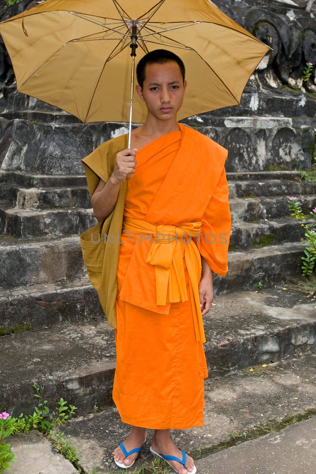 Buddhist monk in Laos