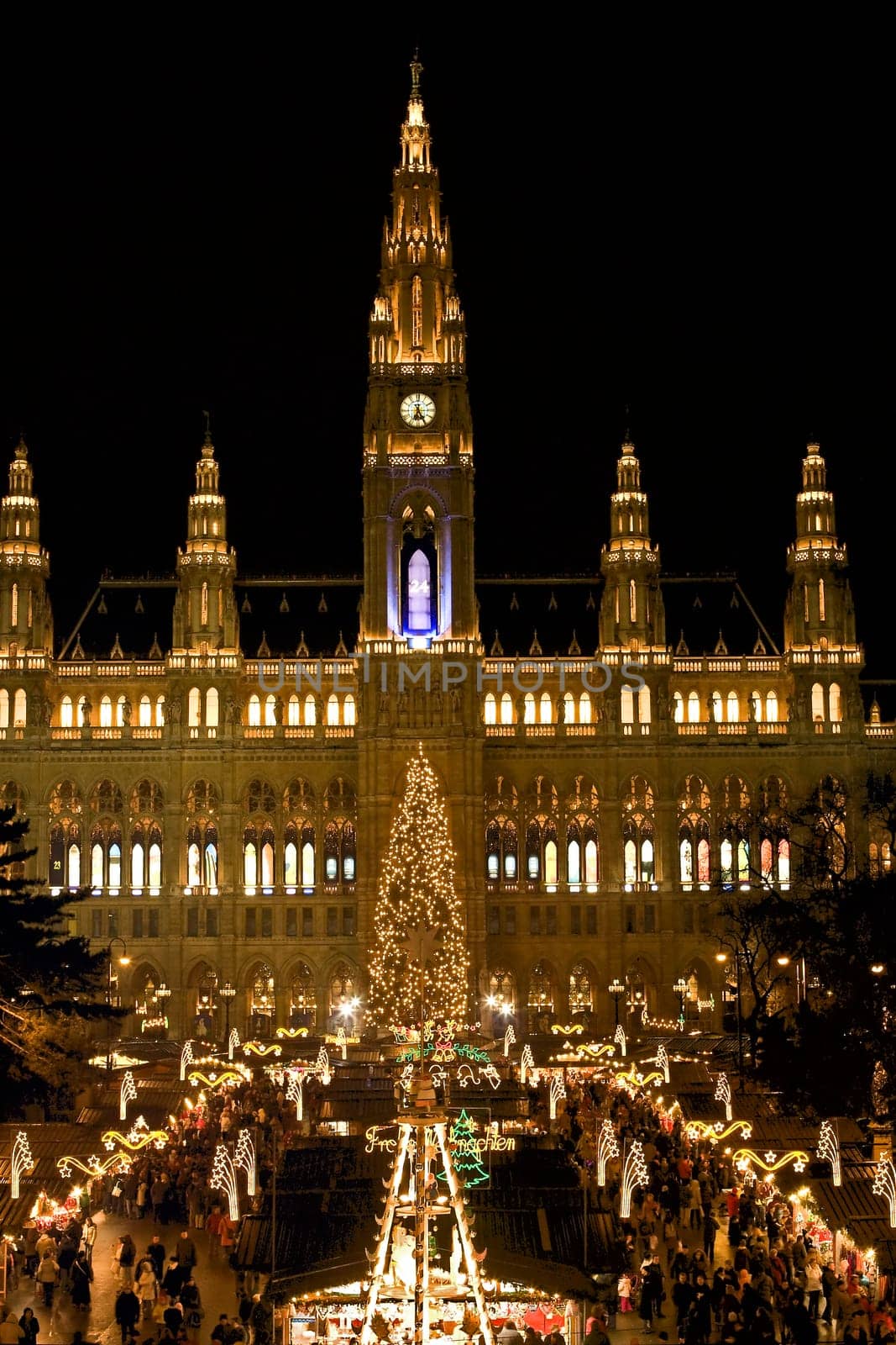 Christmas Market in Vienna,City Hall