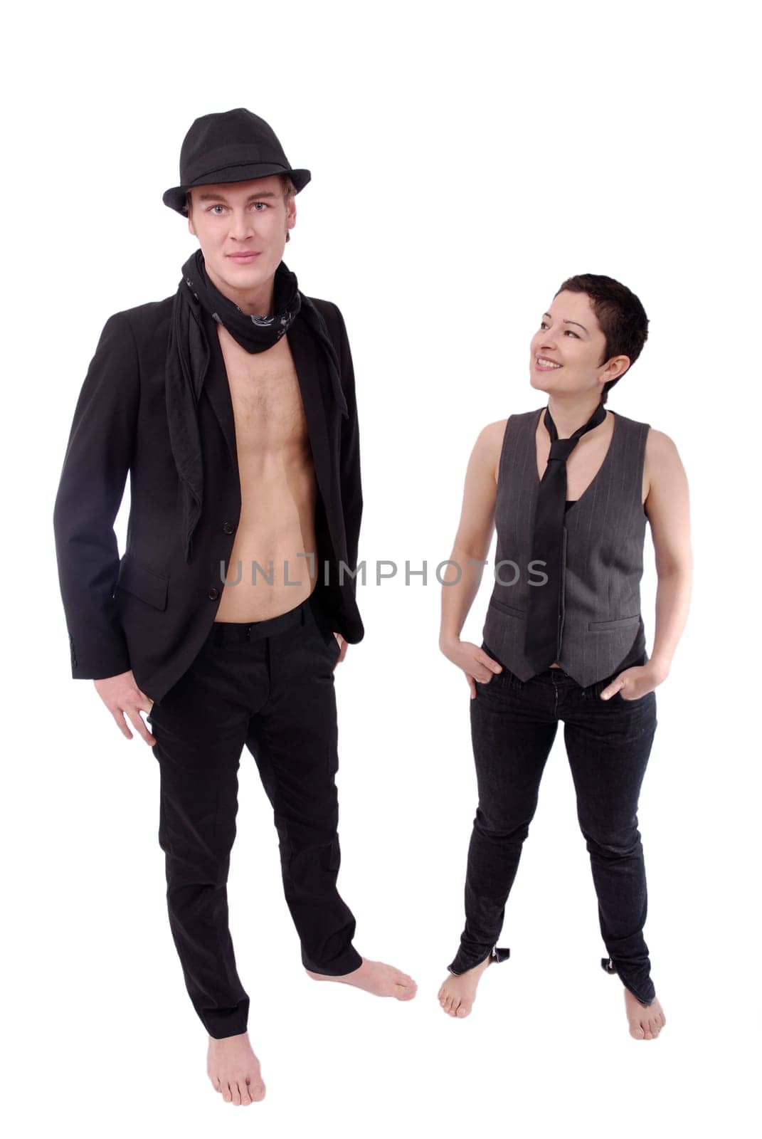 Young man and young woman