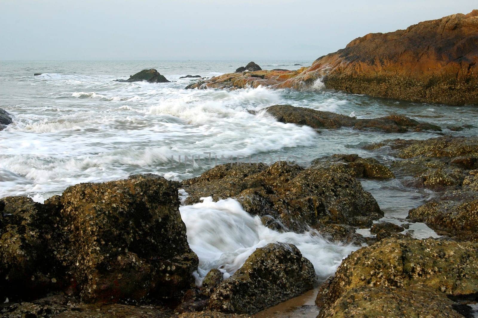Ocean surf on the South China Sea