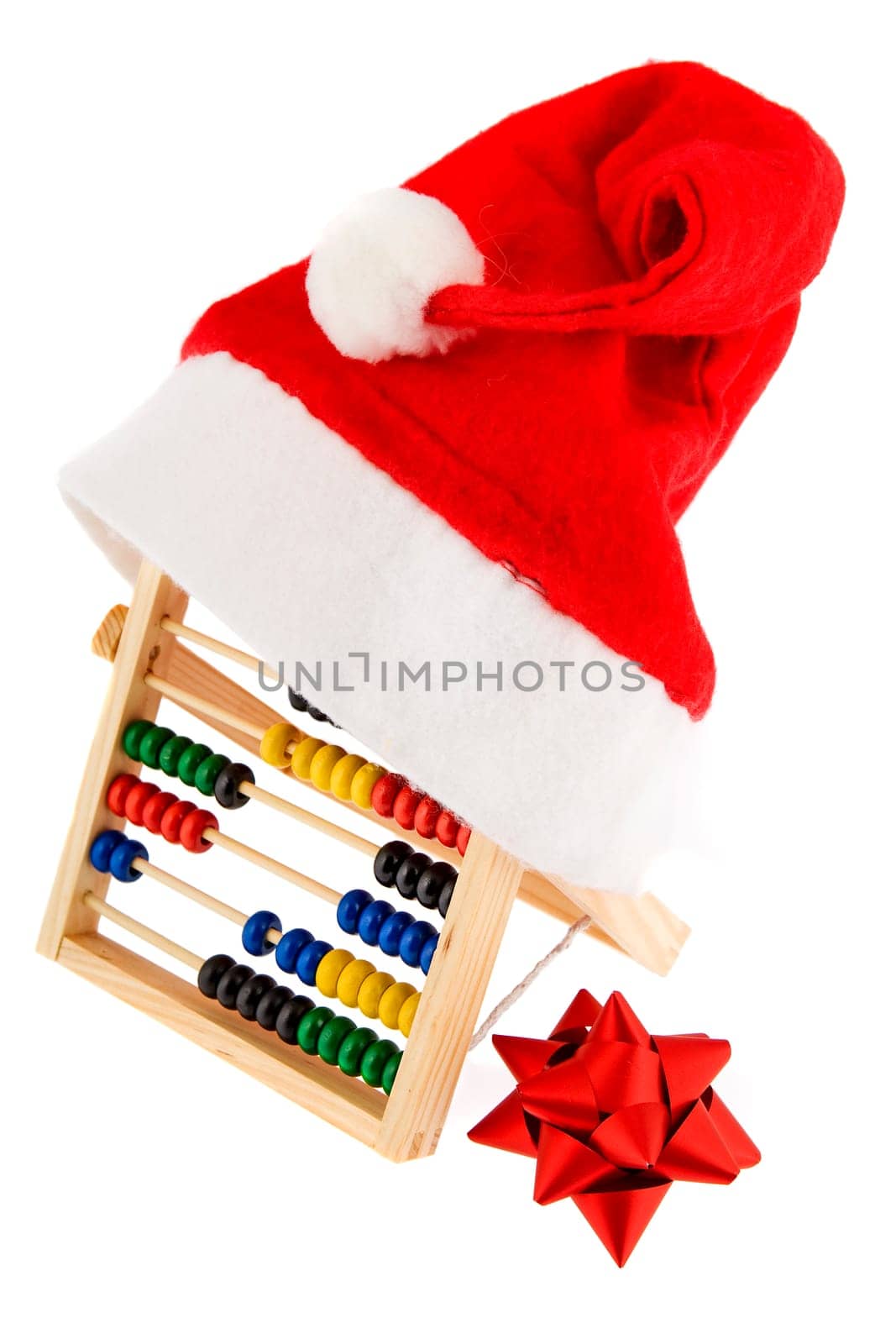 Santa hat with calculating machine