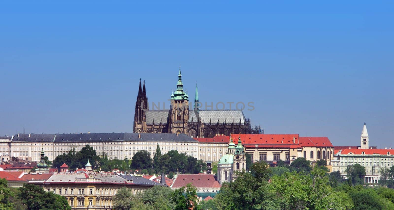 Prague castle with St. Vitus cathedral