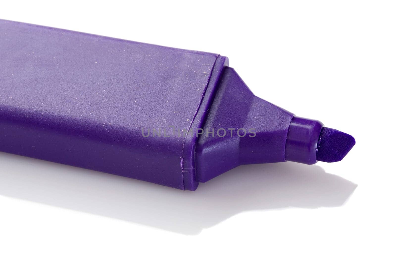 One fluorescent marker on a white backgr
