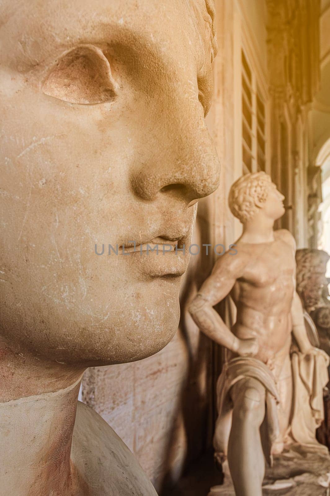 Rome, Italy, august 12, 2008: Statues in the Capitoline Museums of Rome