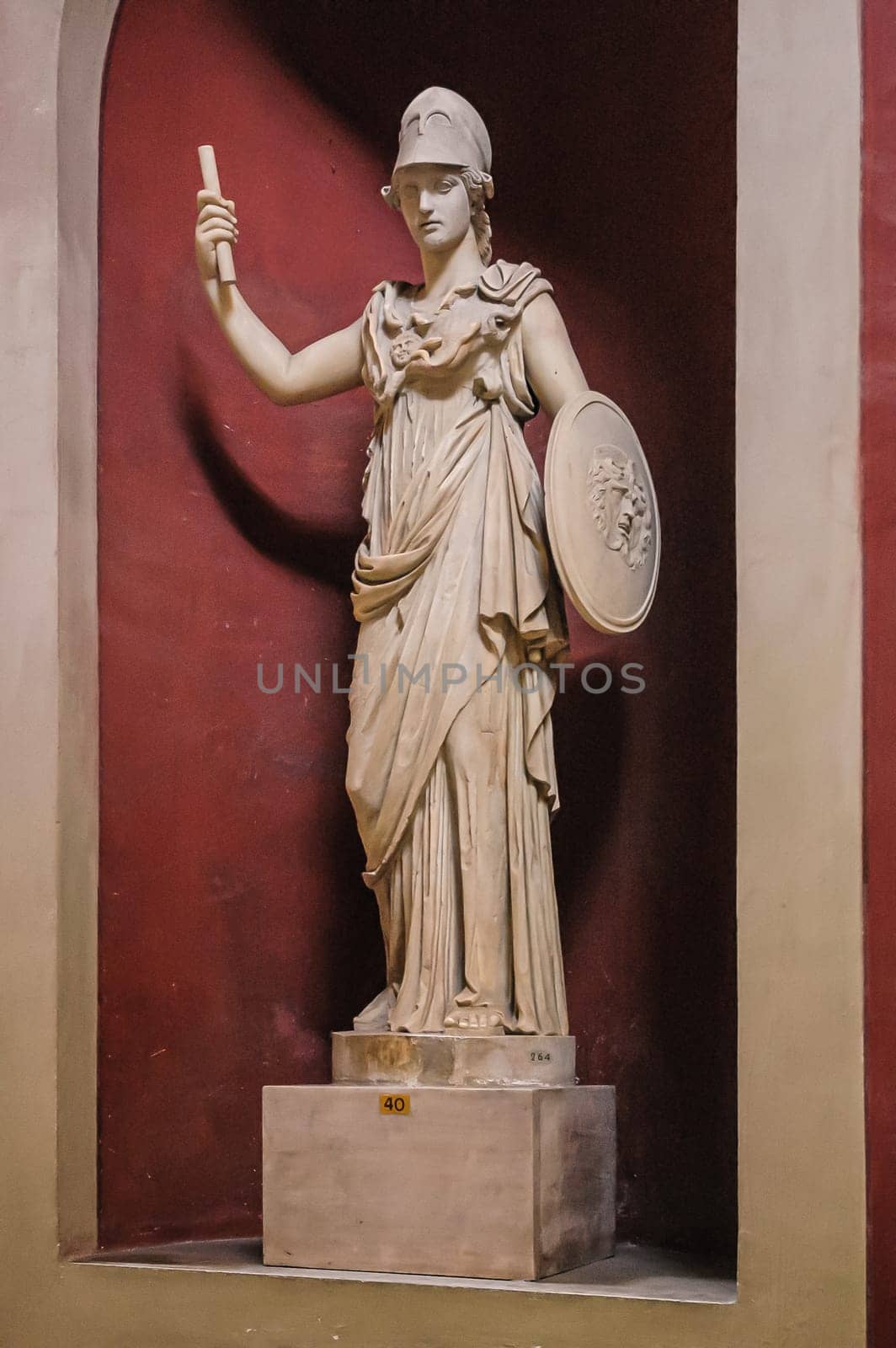 Vatican City, August 21, 2008: Athena. Pio Clementino Museum by ivanmoreno