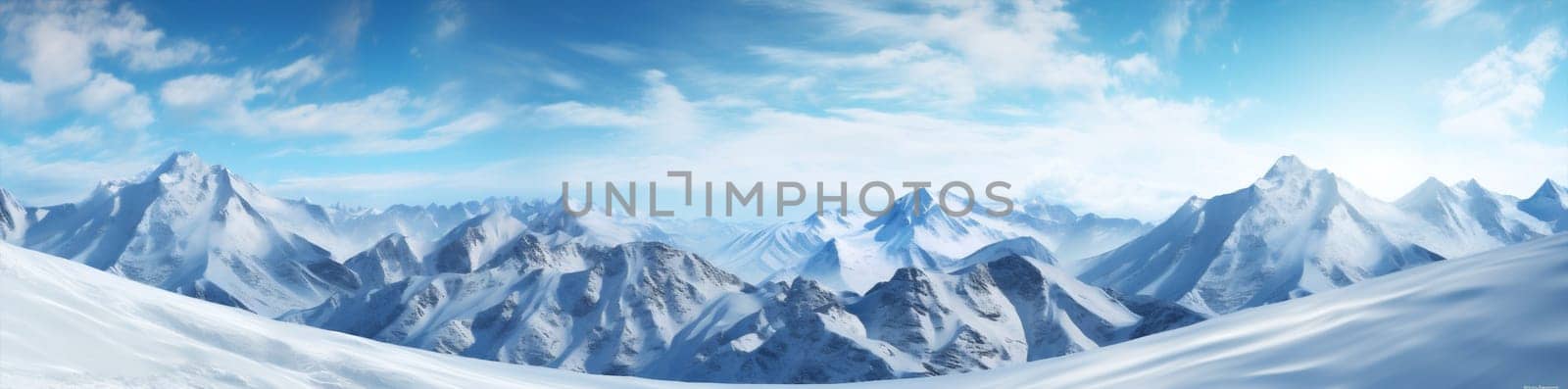 Winter snow nature mountain landscape by Vichizh