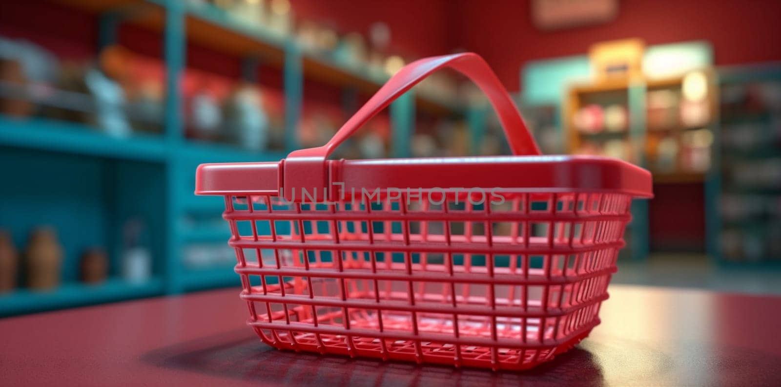 shopping supermarket consumption basket sell healthy delivery sale shop grocery organic market e-commerce store person purchase red retail food client. Generative AI.