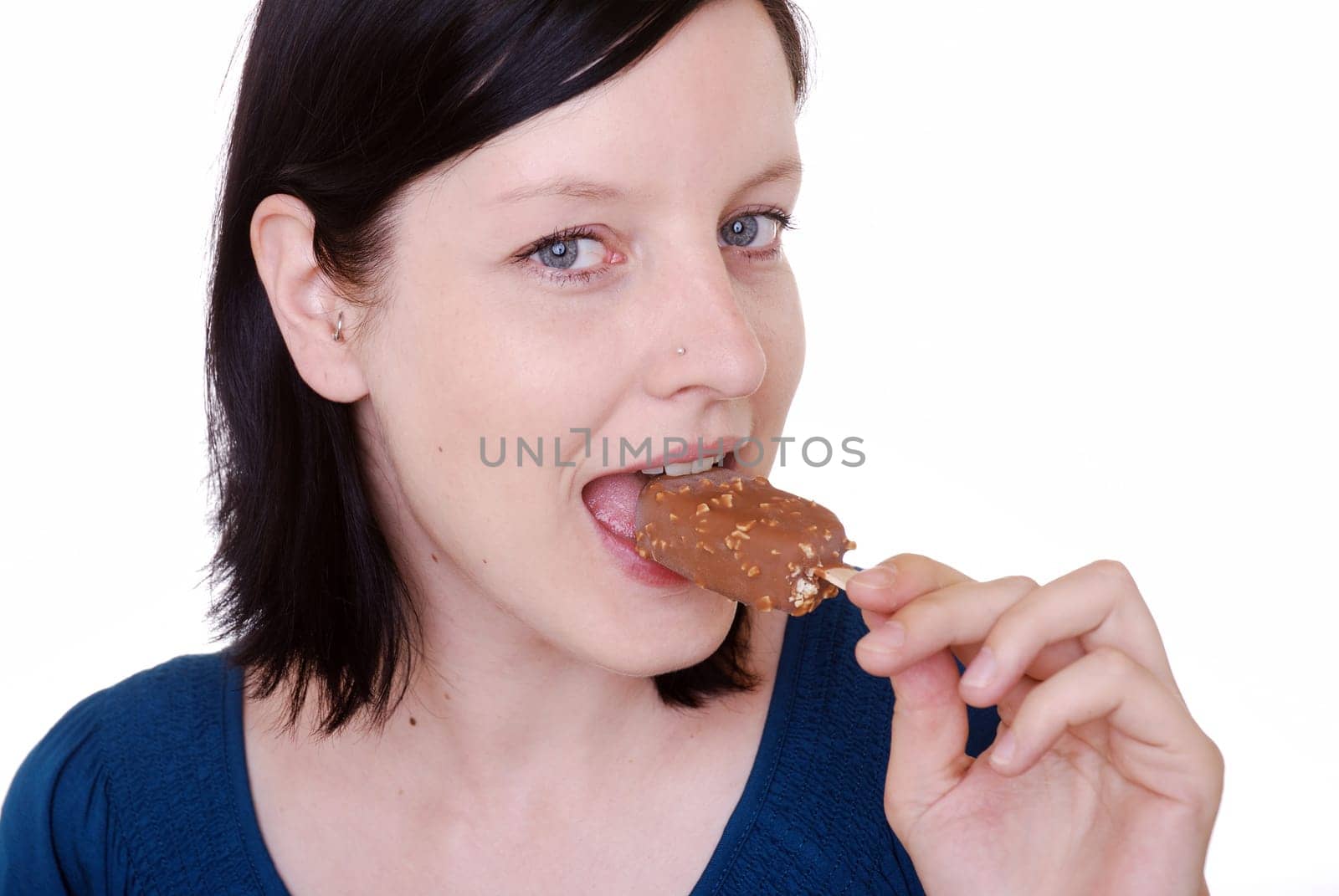 Eating ice cream