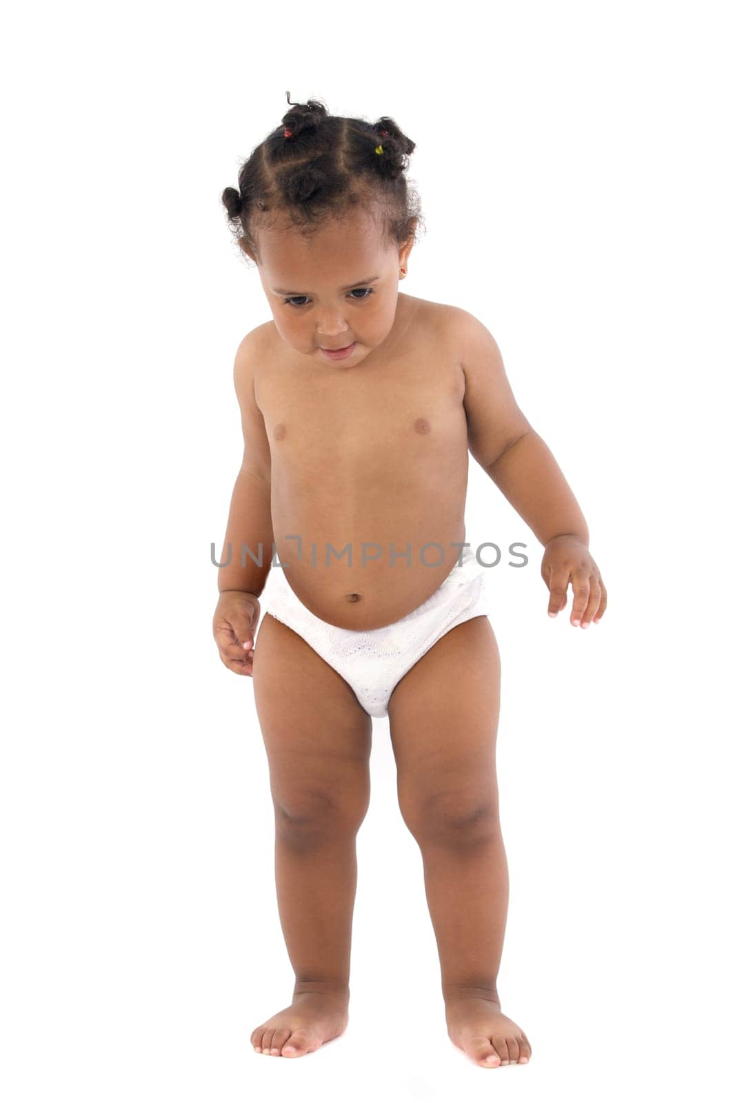 African baby with diaper