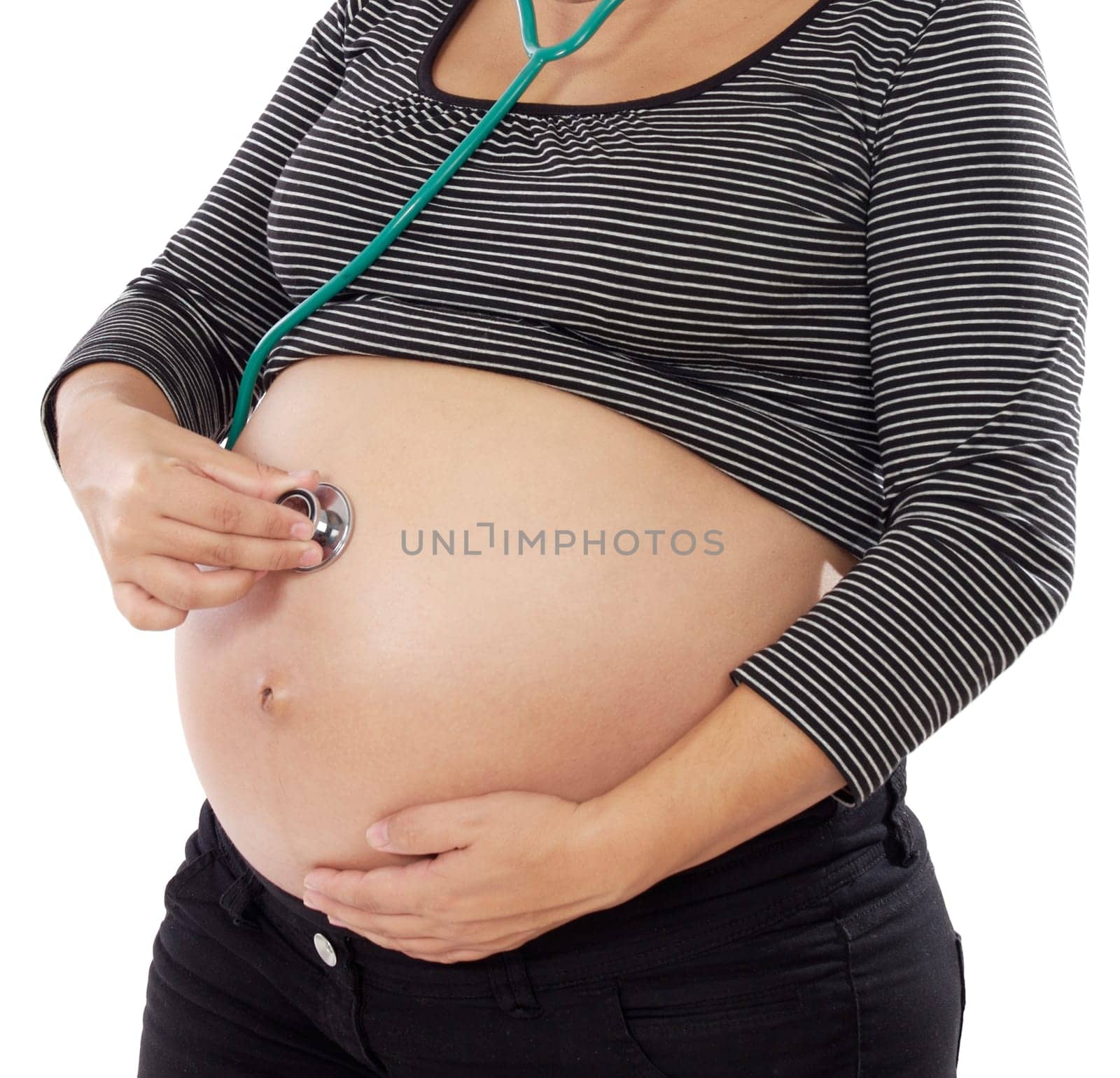 Pregnant with stethoscope