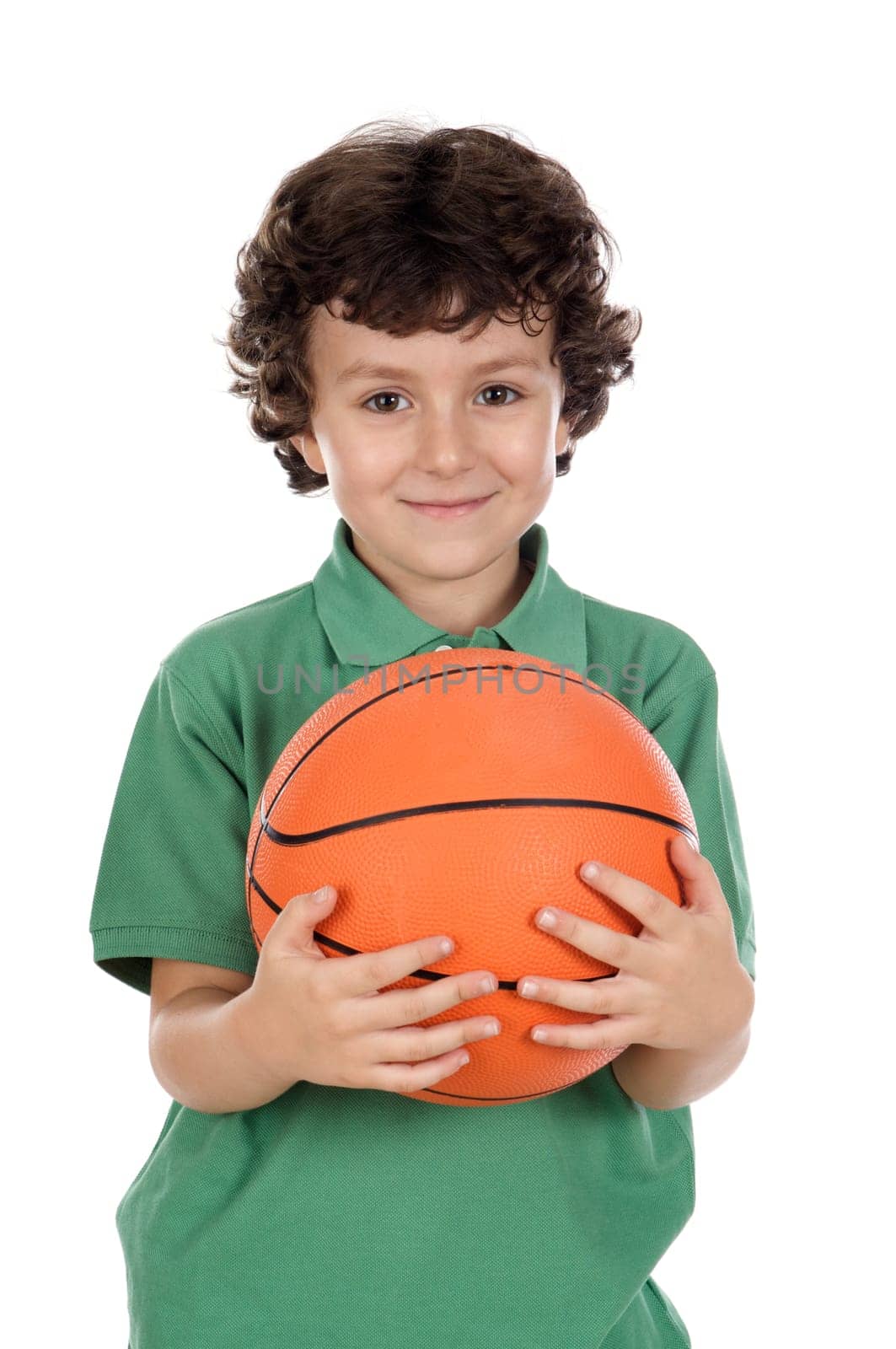 adorable boy with ball
