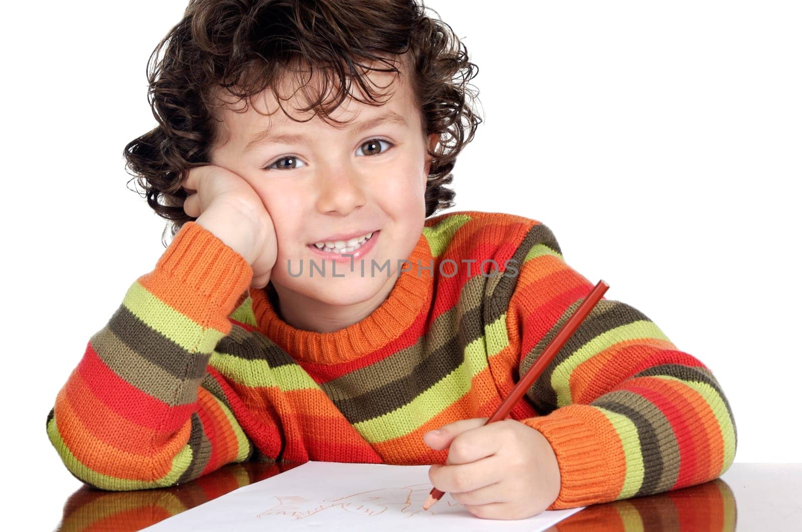 adorable child student