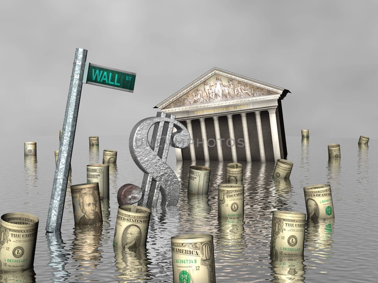 Stock market storm on Wall Street