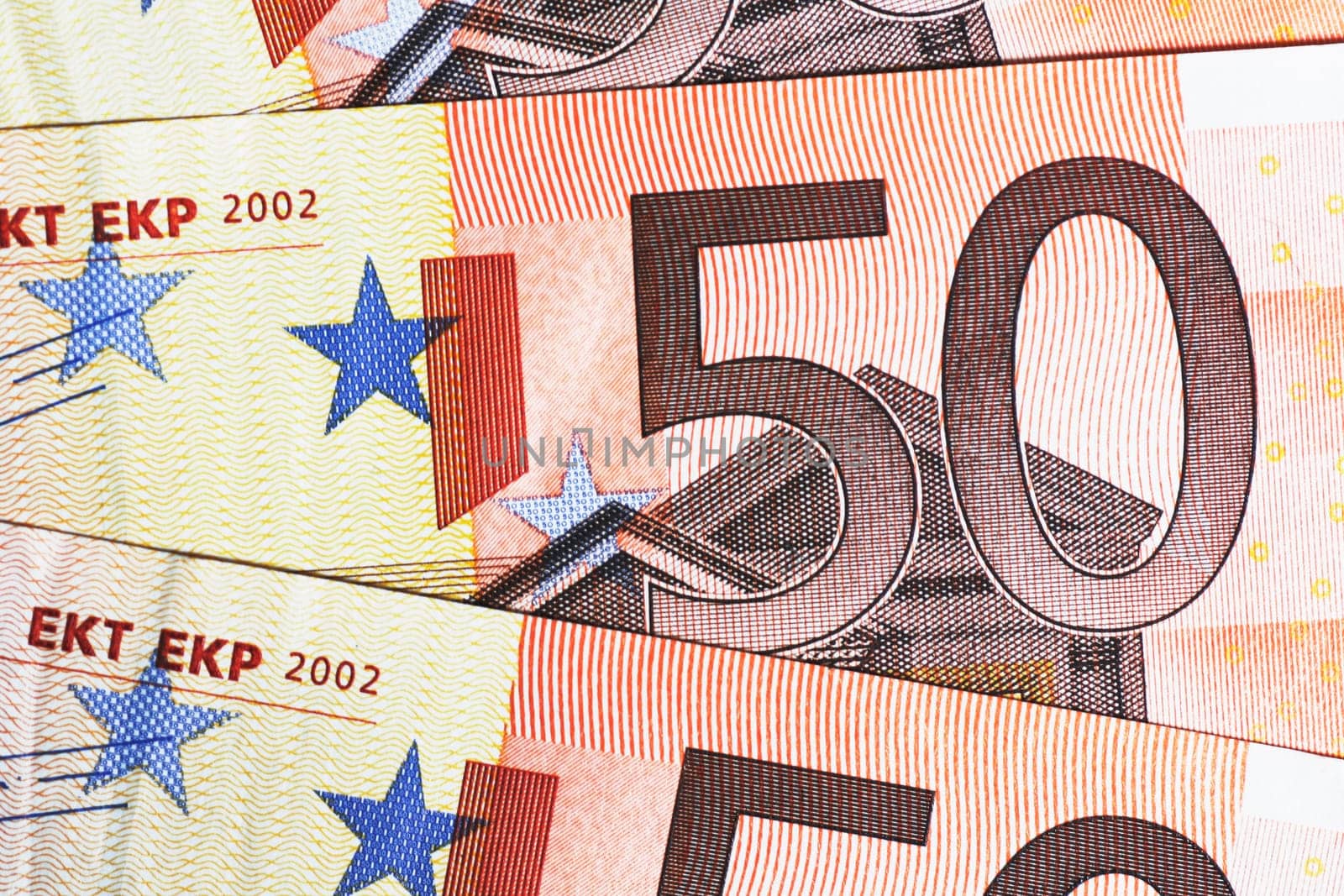 Money - 50 Euro Notes Detail