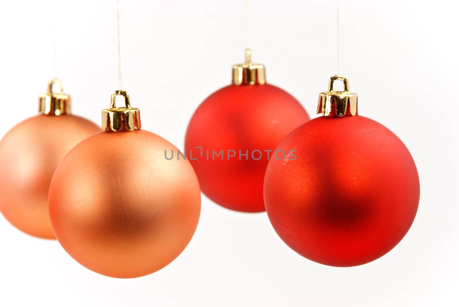 Christmas tree decoration with the baubles