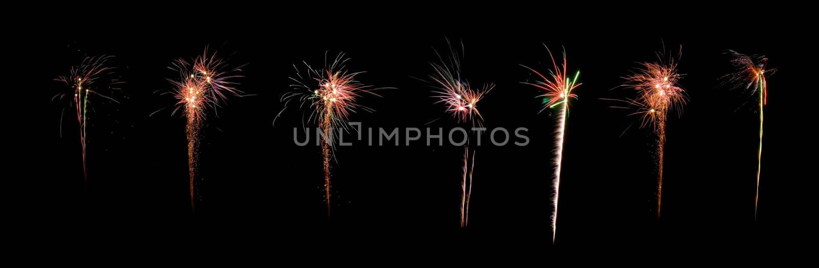 celebration firework panorama
