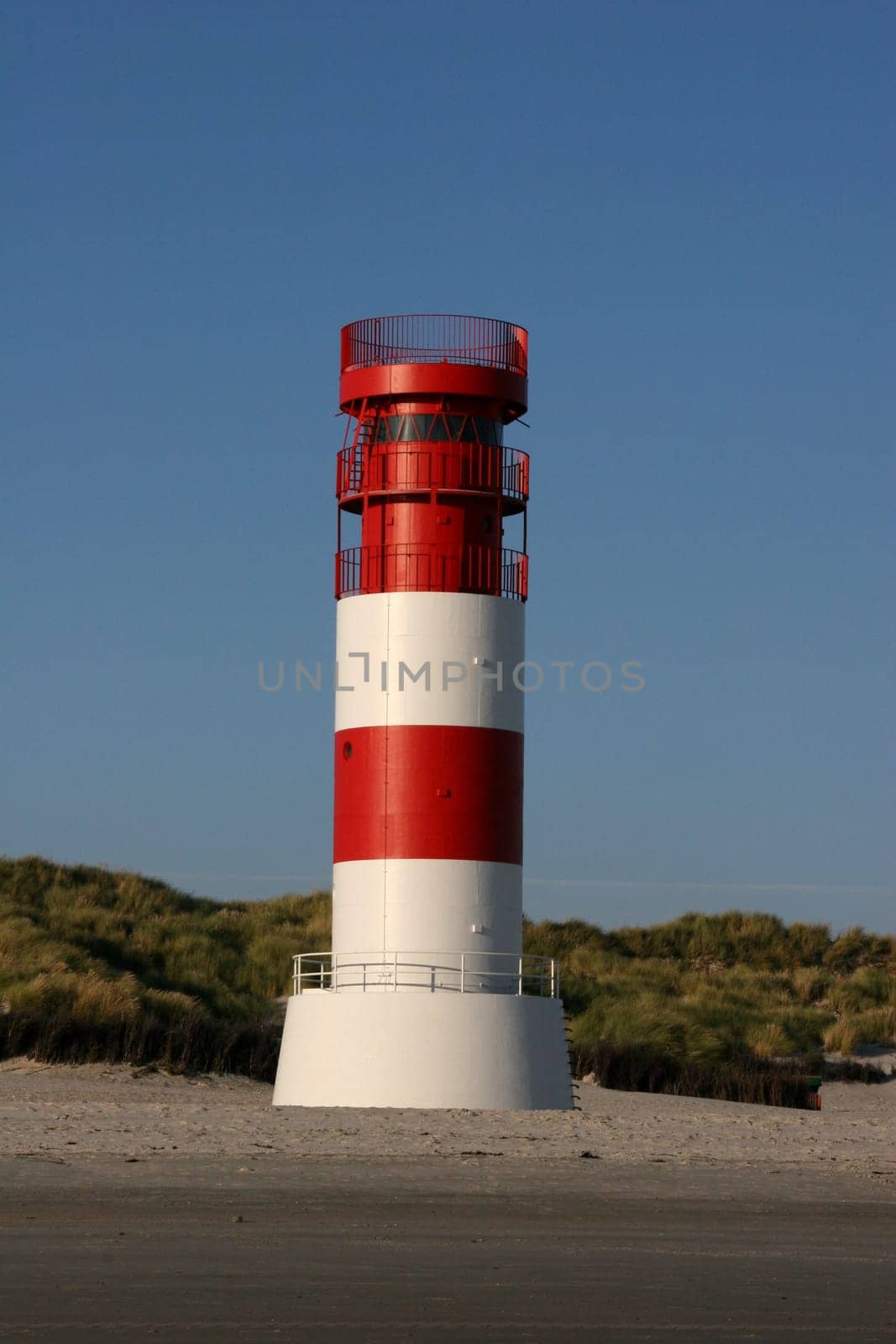 Lighthouse on the dune south beach,Heligoland