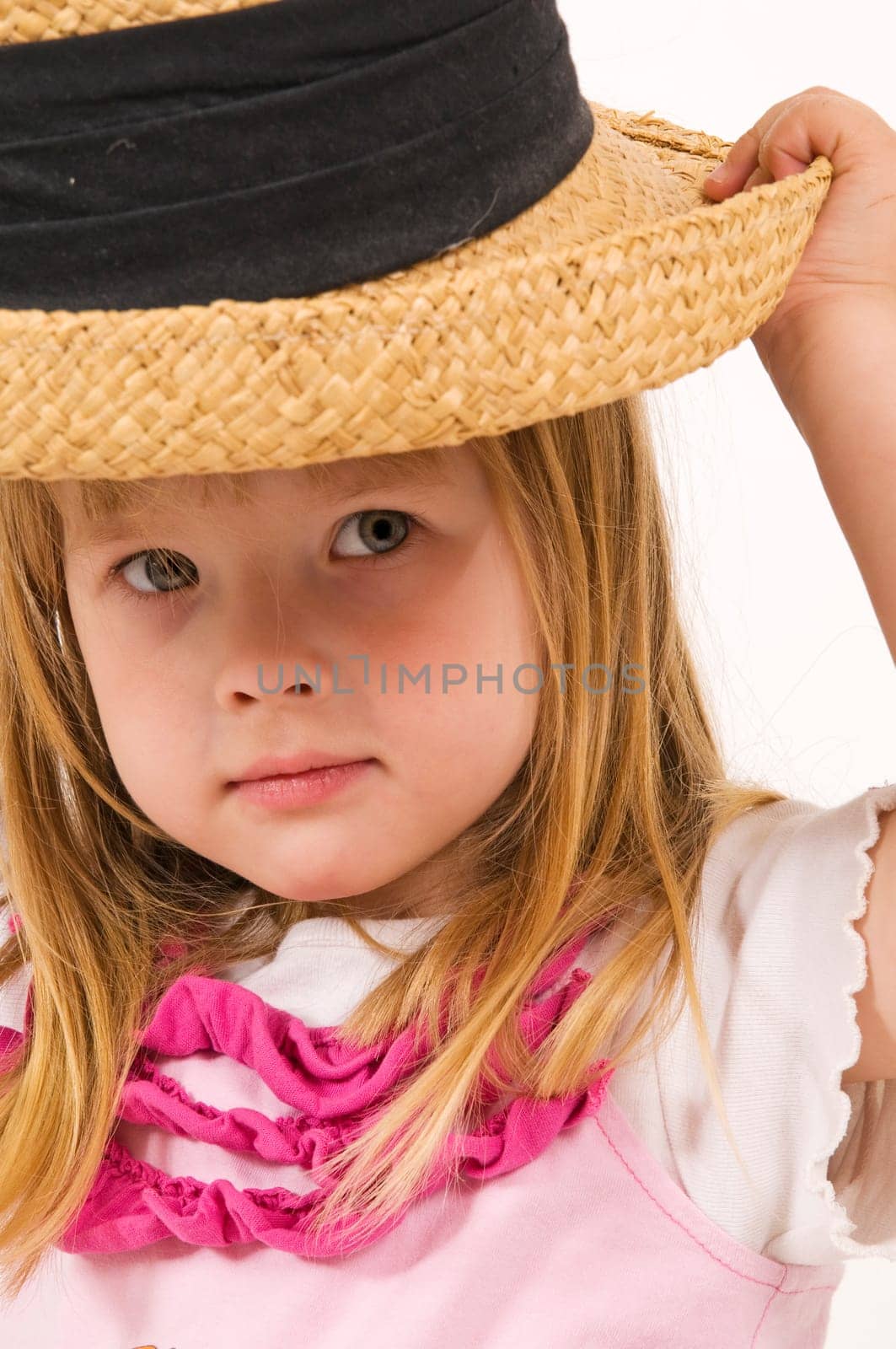 little girl as mannequin