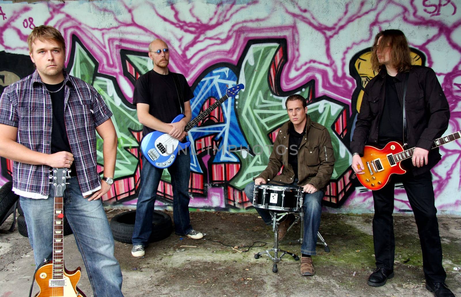 Musicians and graffiti