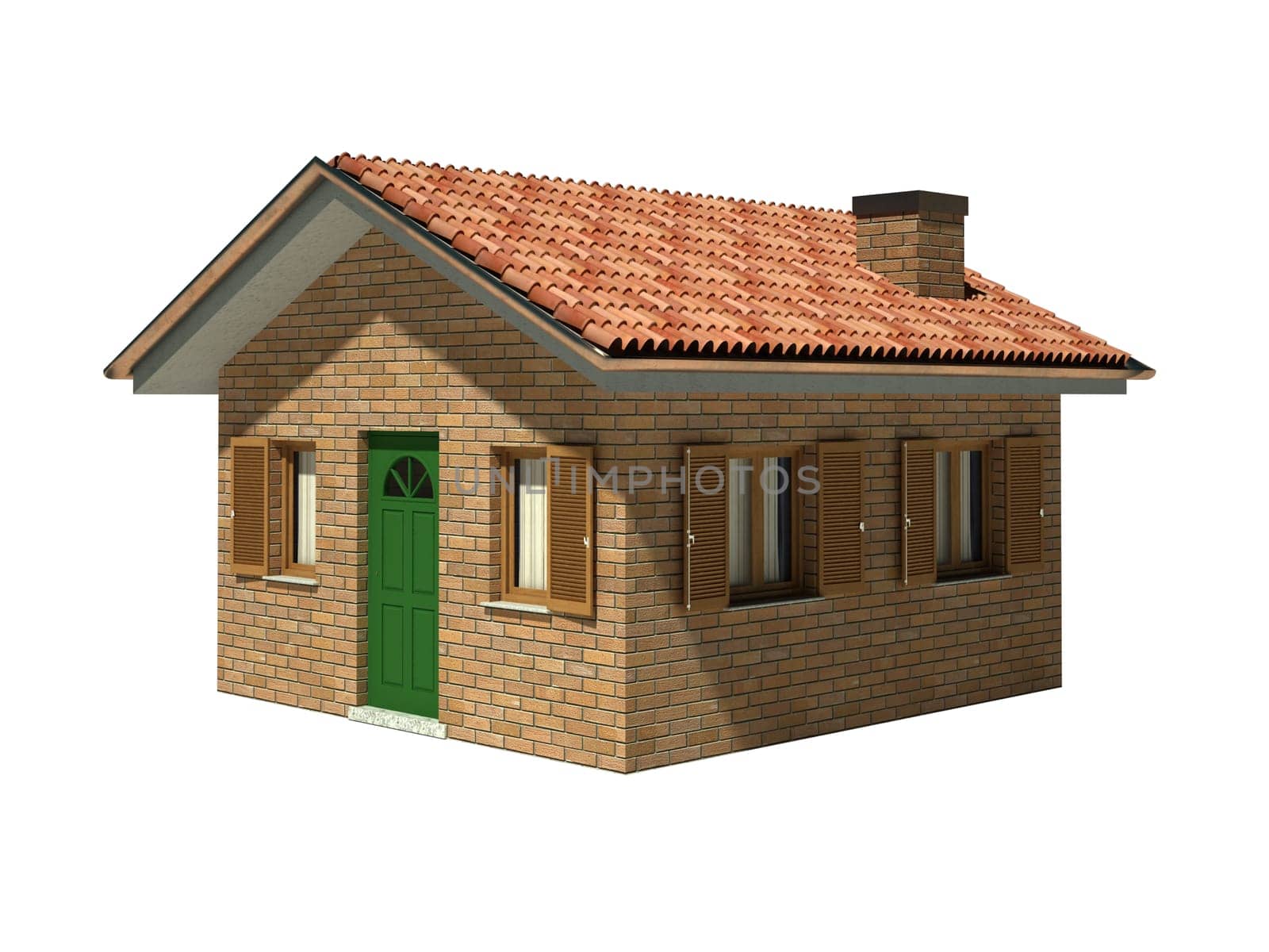 isolated model house