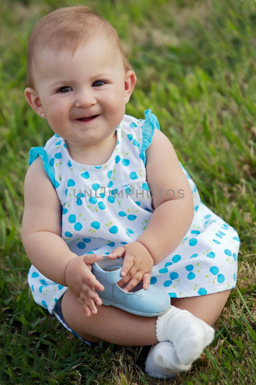 baby on the grass