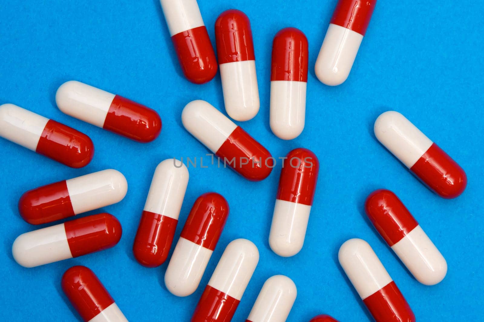 Red and white pill