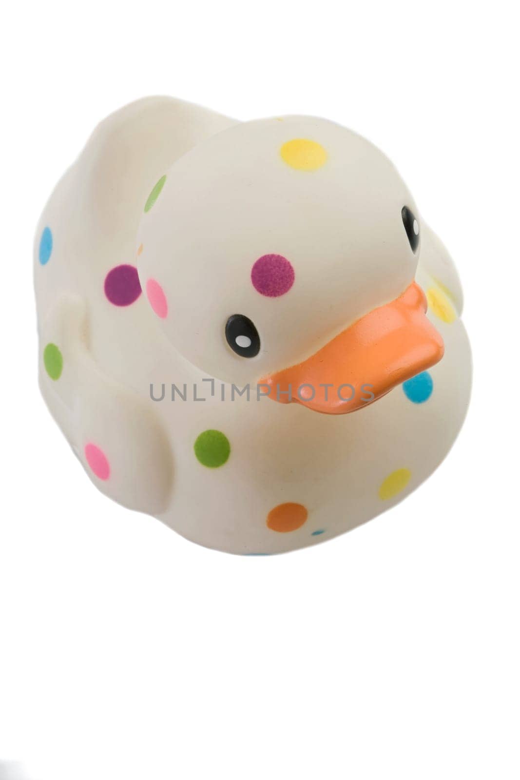 Speckled plastic duck