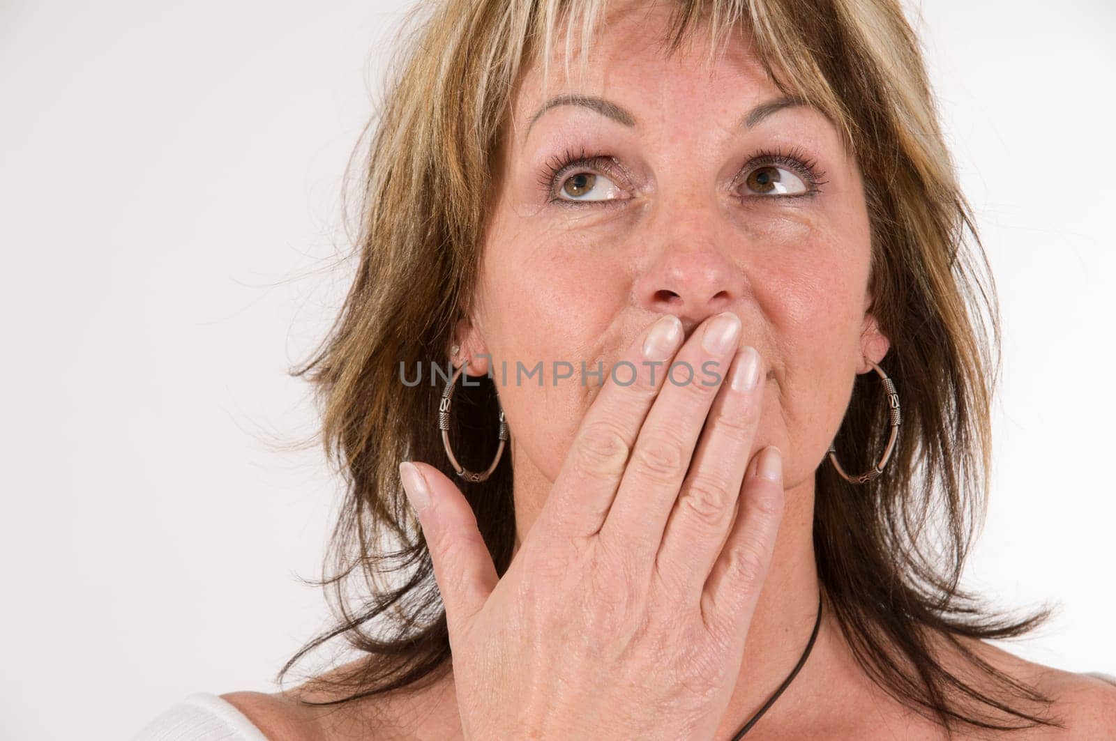 mature woman say nothing