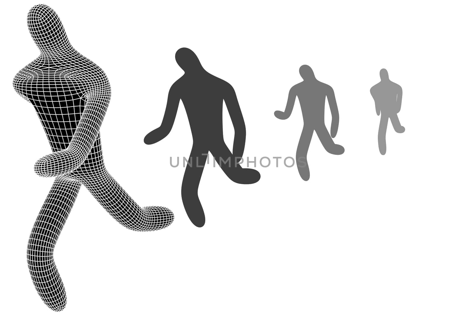 Runners as 3D schemes