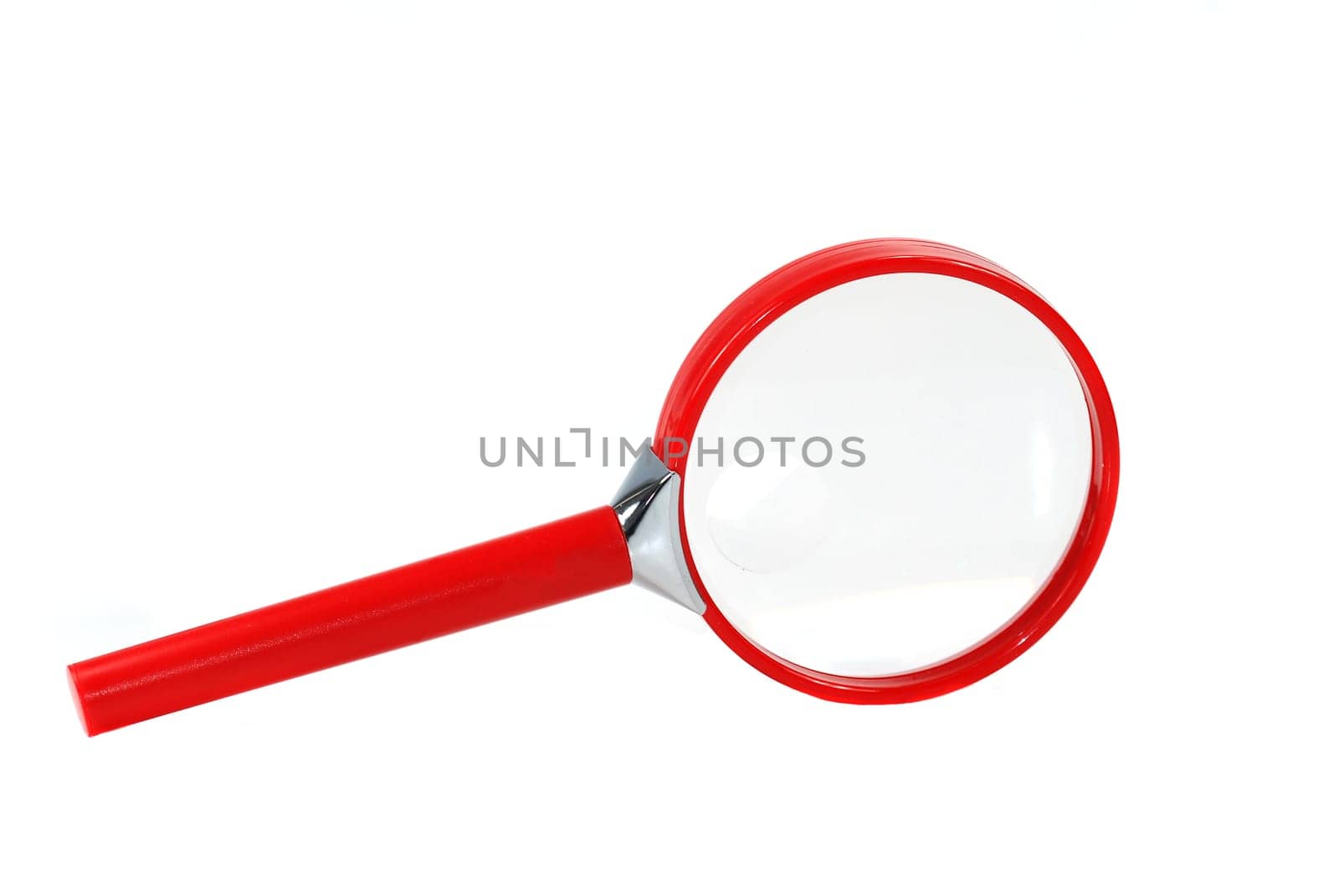red magnifying glass