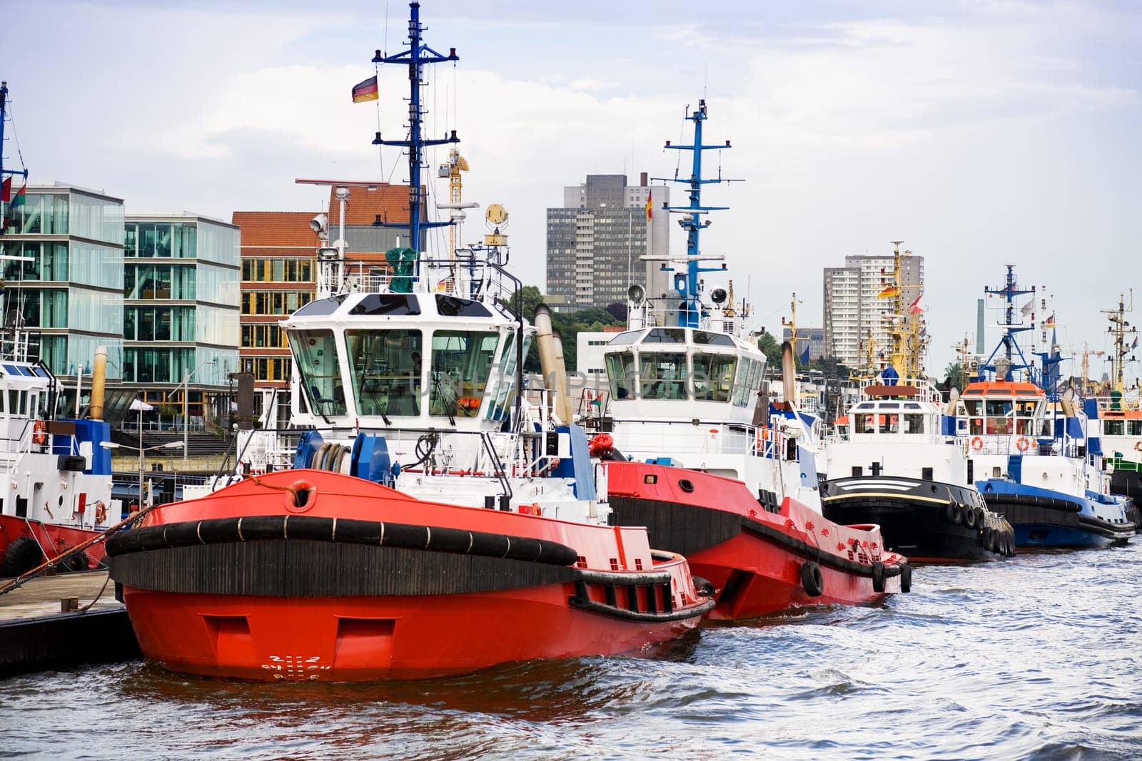 tugboats in a row