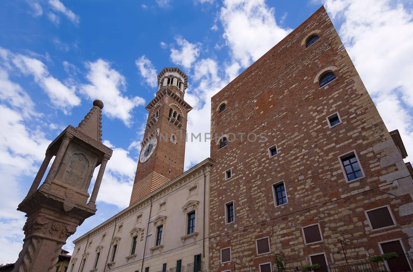 In front of the town hall in Verona
