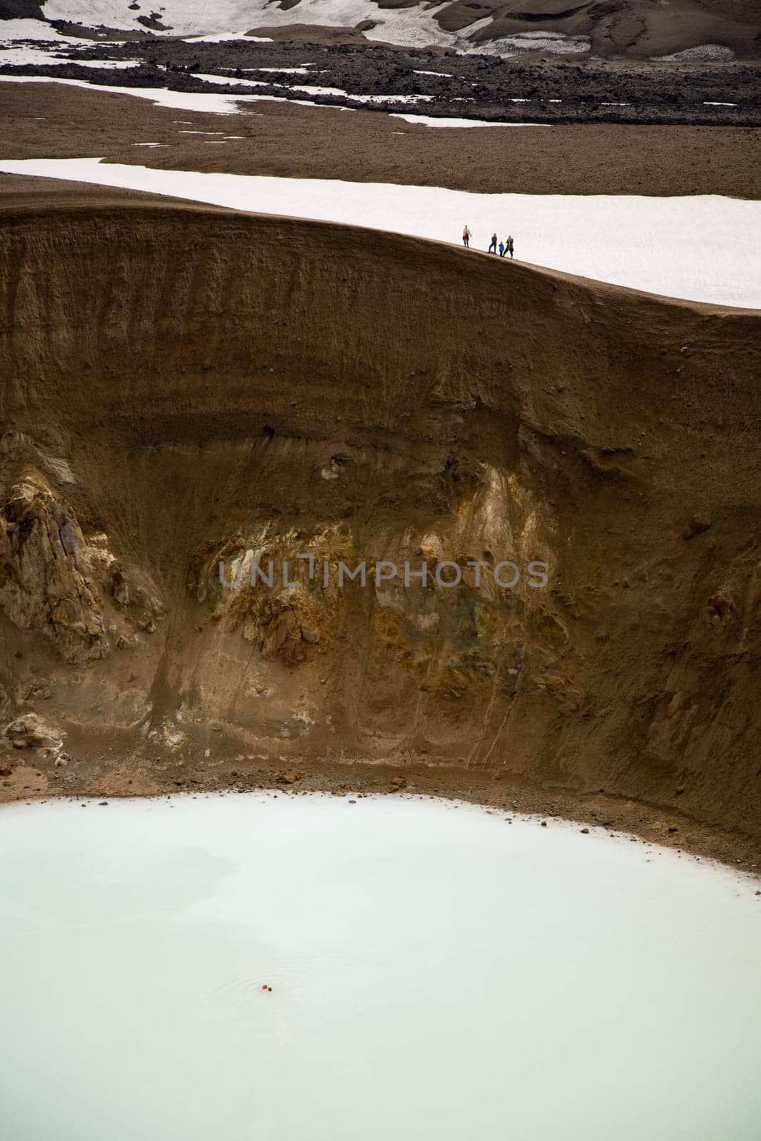 Swimming in the volcanic crater Viti